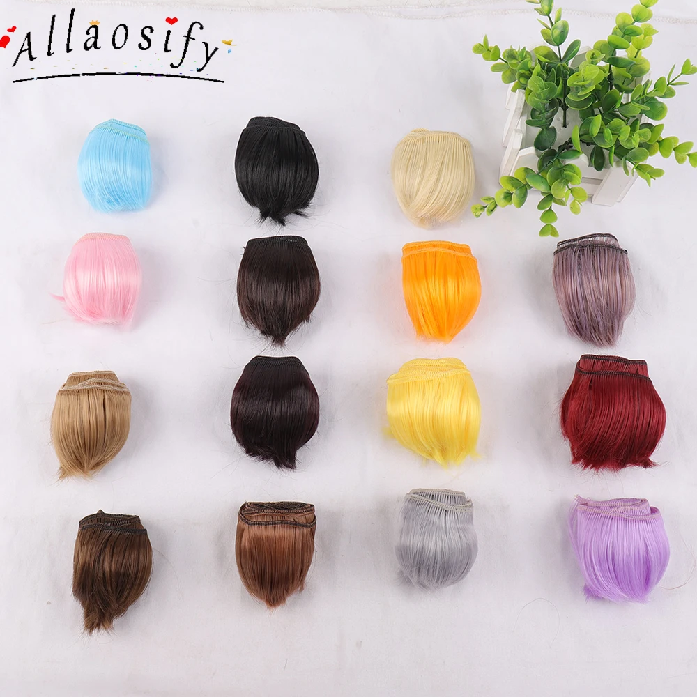 Волосы для кукол Allaosify черные коричневые золотые 5 см х 100 | Игрушки и хобби