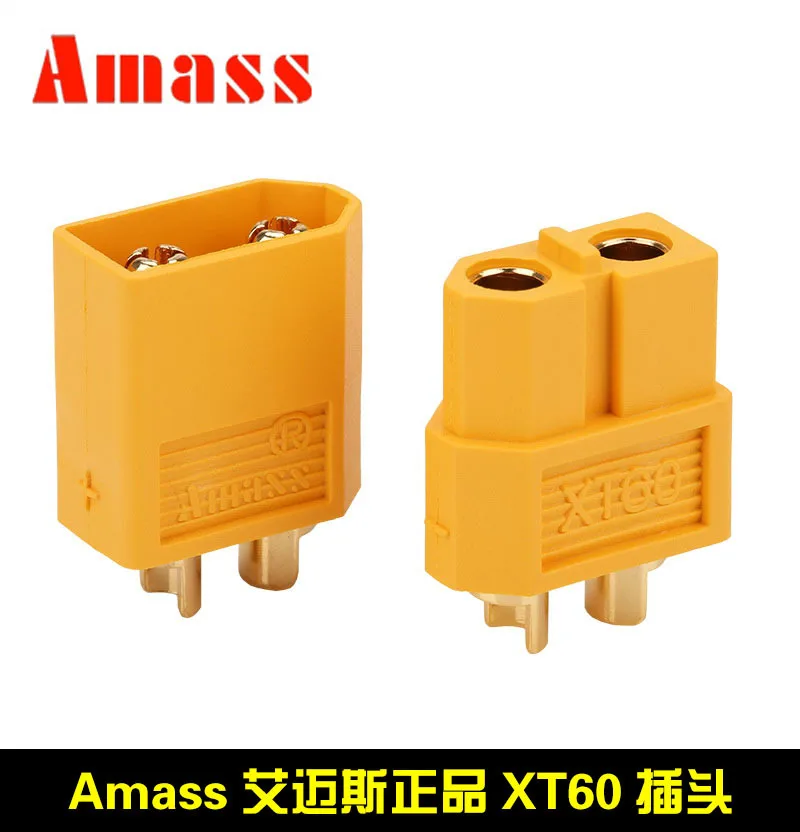 

Aimaisi Xt60 Plug 2 Mm Gold Plated Low Resistance through Machine Unmanned Aerial Vehicle Connector Xt60