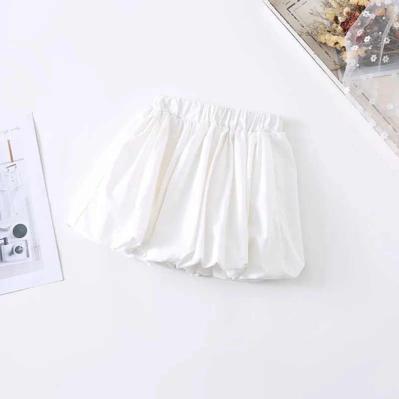 White Babyinstar/детская юбка; модные юбки для девочек; костюм; юбка-пачка для девочек; детская одежда для девочек; Весенняя юбка; одежда для детей - Цвет: White