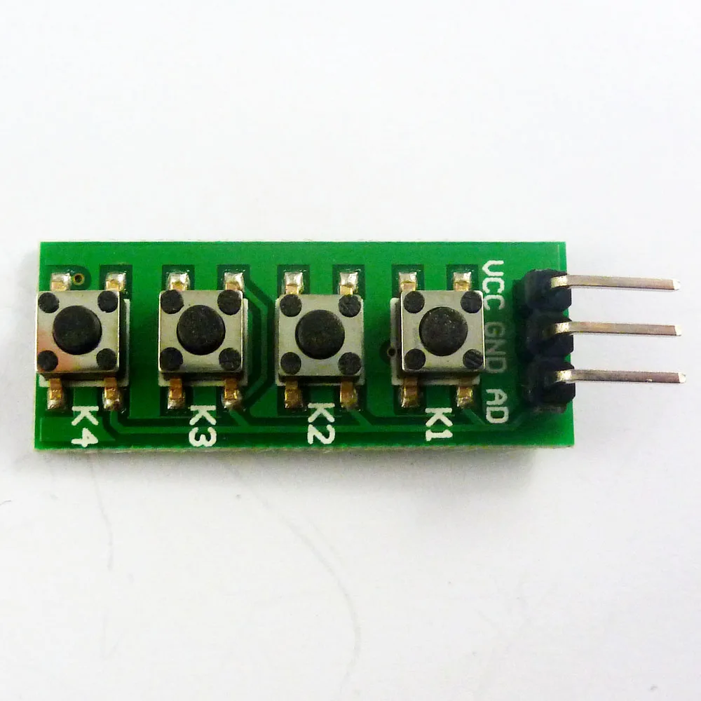 KC11B04 3 V 5V 4 клавиши аналоговые кнопки AD клавиатура плата ADC порт для Arduino UNO MEGA2560 DUE ARM