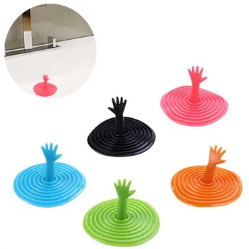 

Hand Shape Accessories Sink Strainer Water Plug Stopper Bathtub Stop Washroom Household Rubber Sink Plug Sink Plug