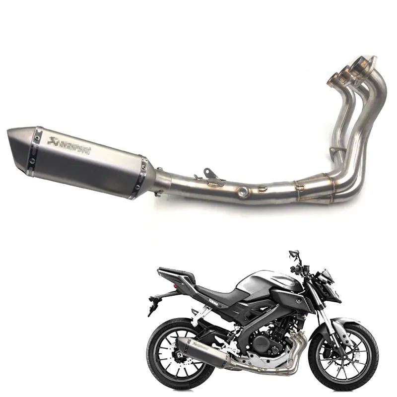 Для YAMAHA MT09 MT-09 FZ-09 не tracer 14-18 мотоцикл полностью выхлопные системы слипоны с выхлопной глушитель