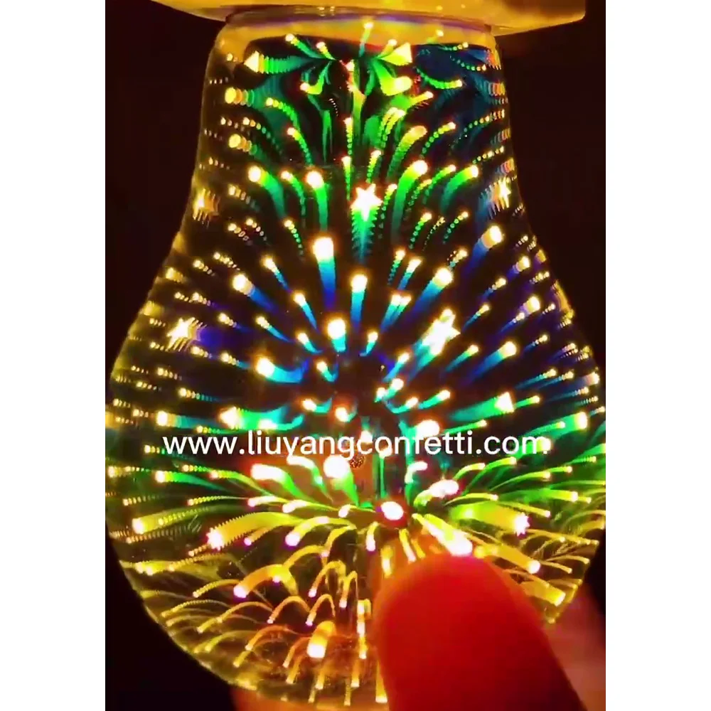불꽃 놀이 램프 전구 3d Led E27 6w 85-265v 빈티지 에디슨 라이트, 휴일 장식 밤 스타 참신 크리스마스 새해 축제
