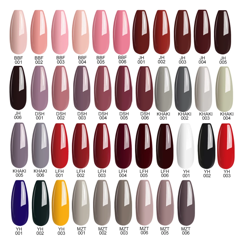  MIZHSE 36 Colors Gel Varnish 18ML UV Gel Polish Nail Art Gel Polish DIY Color Manicure Decoration V