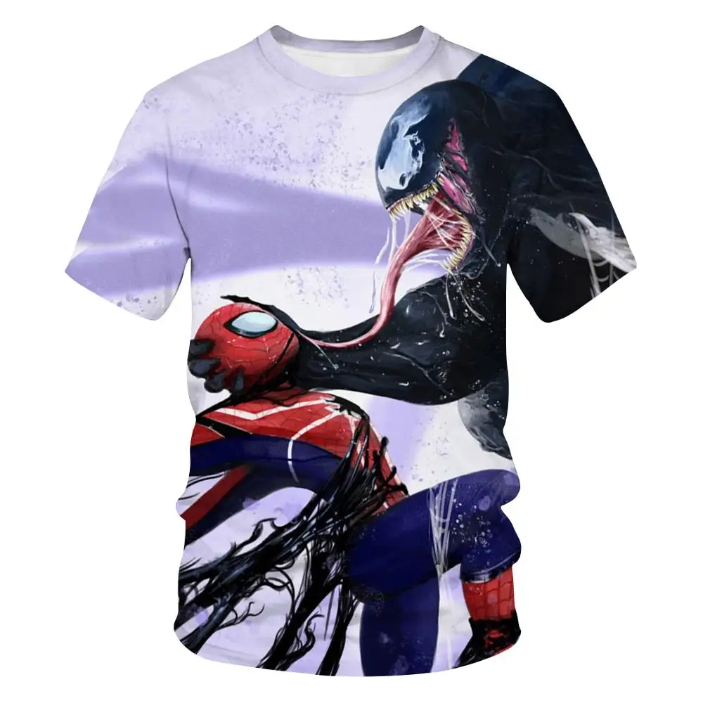 

2019 Boy / Girl Movie Venom / Spider-Man Print T-shirt Children Cartoon Funny Clothes Children Summer Short Sleeve Baby T-shirt