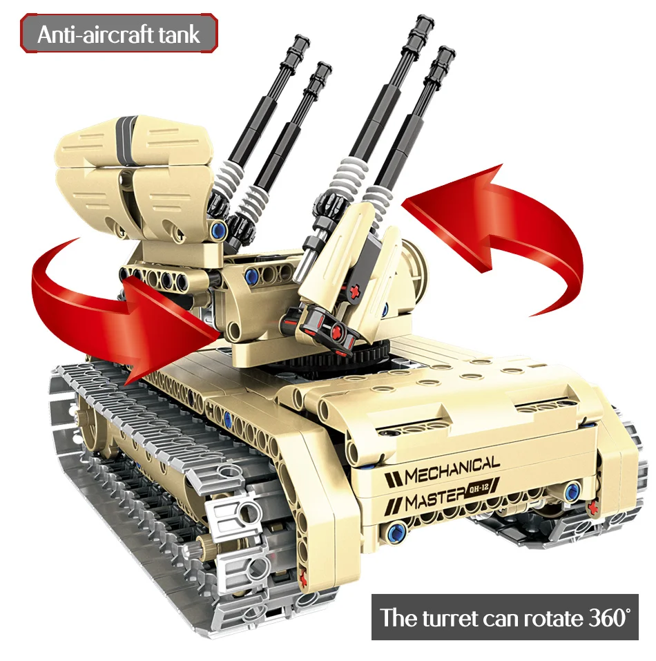RC строительные блоки Танк военные армейские танки Hummer военное оружие кирпич