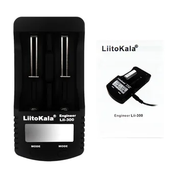 LiitoKala-cargador de batería lii-300, Digital 18650, pantalla LCD, prueba de capacidad, 18650