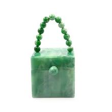 Акриловый шарик ручка коробка стиль модный дизайн алмаз дамская сумочка вечерние сумки повседневные сумки женские лоскут