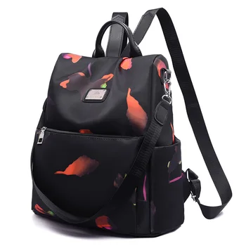 

Floral Printing Women Backpack Quality Oxford Travel Backpack for Women Anti-theft Design Women's Shoulder Bag Mochila Feminina