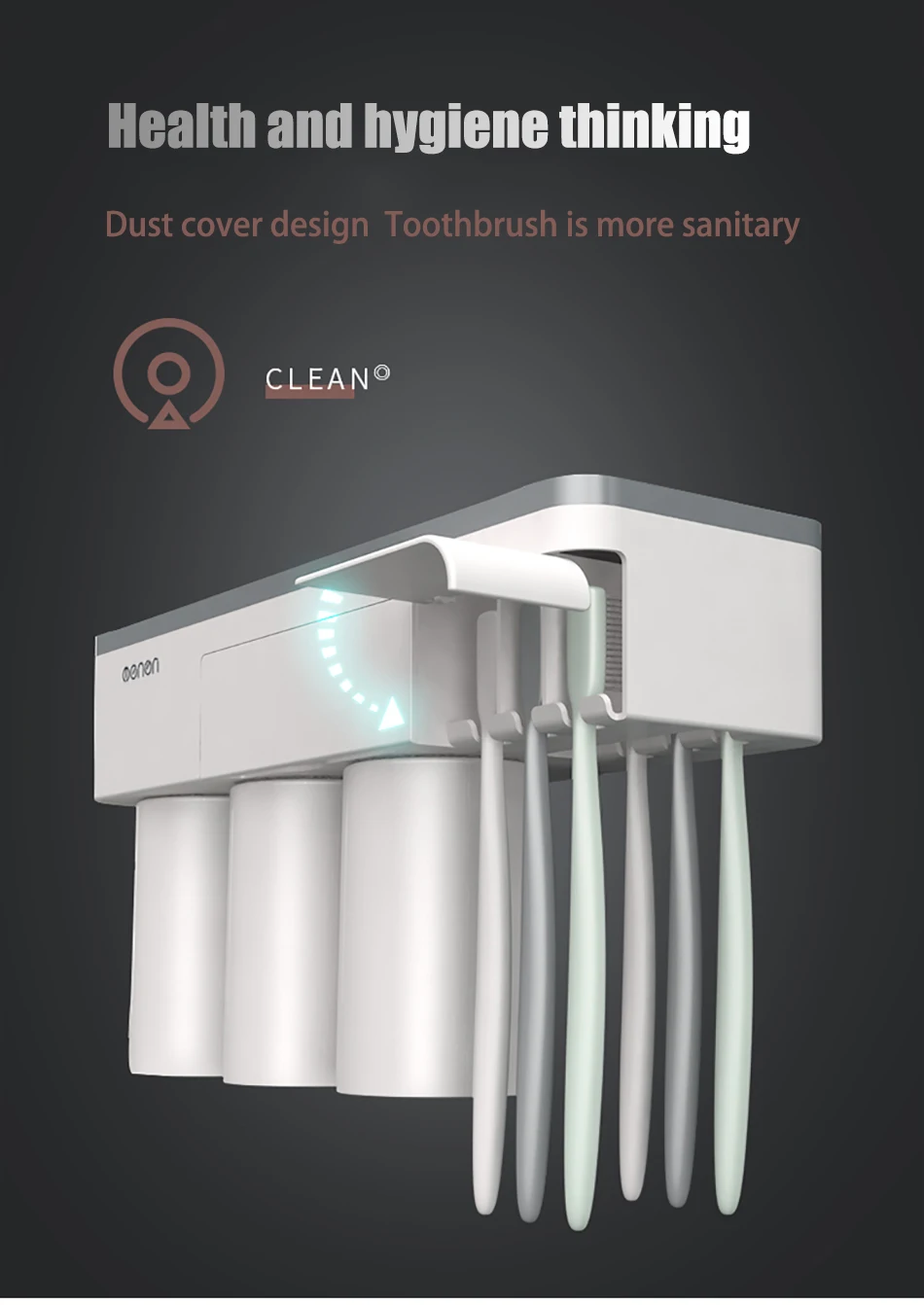 Magnetic Adsorption Toothbrush Holder 4