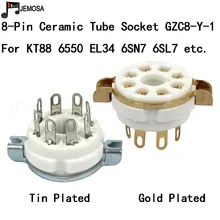10 шт. Керамическая вакуумная трубка K8A 8 контактов гнездо трубки GZC8-Y-1 аудио HIFI DIY для KT66 KT88 6SL7 6SN7 5AR4 5U4G 7199 6V6