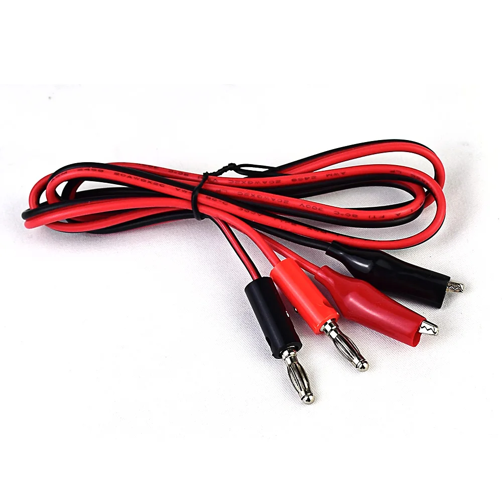 85CM Test lead Wire Line electrical Voltage Banana Plug and Alligator Clip Crocodile 5A multimeter DIY Test Wanptek