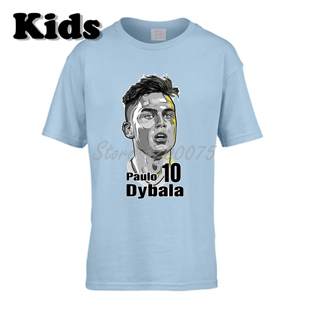 Детская футболка La Joya Paulo Dybala 10 масок жестов, одежда, футболка для мальчиков и девочек, W19033003 - Цвет: 23