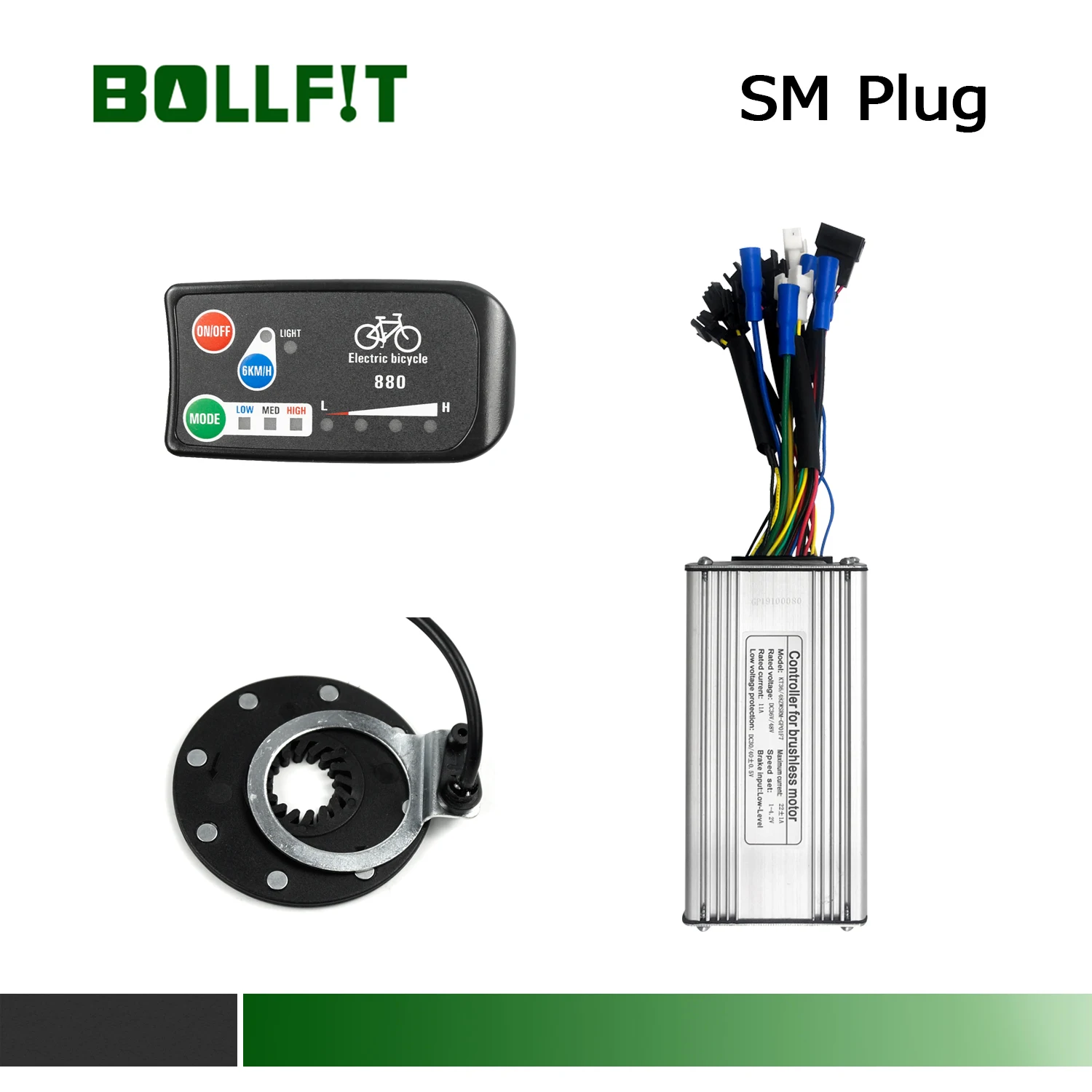 Дисплей контроллер КТ Kunteng для электровелосипеда 36 В 48 14 а 22 А 30 6 9 12 Mosfets LED880