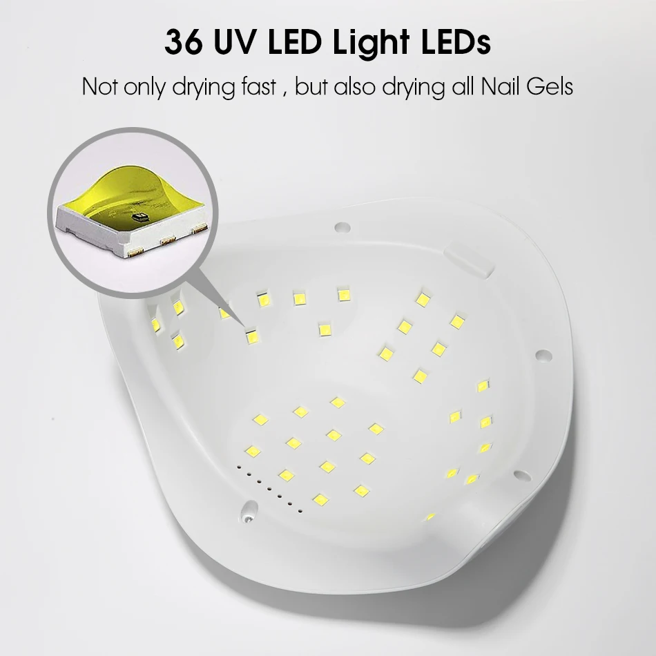 Лампа SUN X5 Plus УФ/LED для сушки ногтей сушилка гель лака с нижним таймером и ЖК