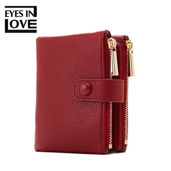 

Women Wallet Fashion Purse Female Short Wallets Double Zipper Pouch Handbag For Women Coin PU Leather Purse Card Holder Carteira