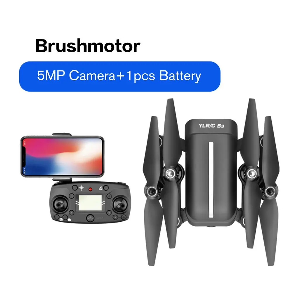 

S3 5MP/4K Camera GPS Folding RC Drone With 5G Picture Transmission Remote Control Helicopter Fixed Point Smart Follow