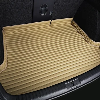 

Leather Car Trunk Mats For skoda octavia a5 fabia 1 2 octavia tour rs karoq a7 felicia kodiaq rapid spaceback accessories