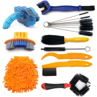 Ensemble d'outils de lavage de vélo, Kit de nettoyage de vélo, nettoyeur de chaîne vtt, brosses à récurer, équitation en plein air, outil d'entretien du cyclisme, accessoires 1