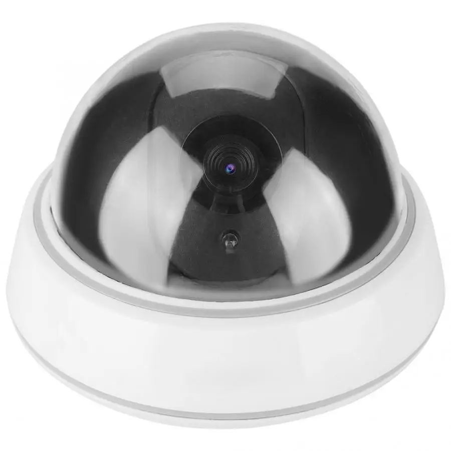 

Dome Simulation Camera Dummy Fake Security Monitor Alarm Flashing LED Light Security Camera