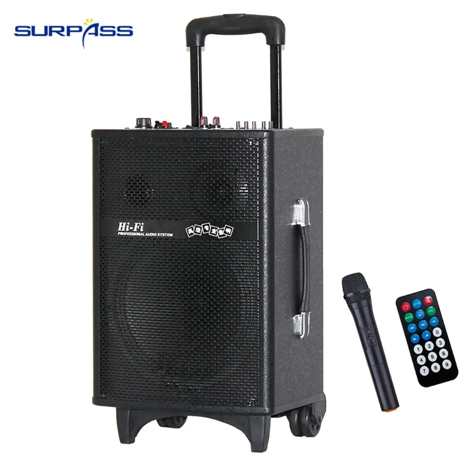 Hot Sale 10inch Portable Rechargeable Battery Outdoor Stage Performance Trolley Speakers | Электроника