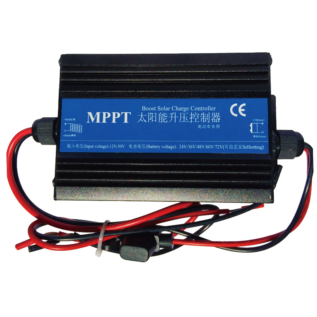 MPPT Boost Solar Battery Charger Controller Regulator 24V-72V Over-charge Anti-reverse and Short Circuit Protection