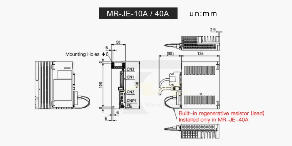 Mitsubishi Сервопривод переменного тока усилитель MR-JE-10A 20A 40A 70A 100A 200A 300A