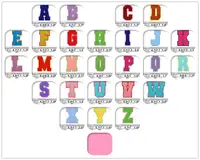 Towel English Letter Patches Embroidery Patches For Clothing Name Clothes Sticker Sew On Bags/Jeans Stripe Applique Online - Image 4