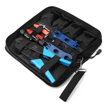 

Solar Cable Connector Box Panel Wire Entry Tool Ratcheting Pliers Set Solar Panel Cable Crimper Connector with bag Crimping Tool