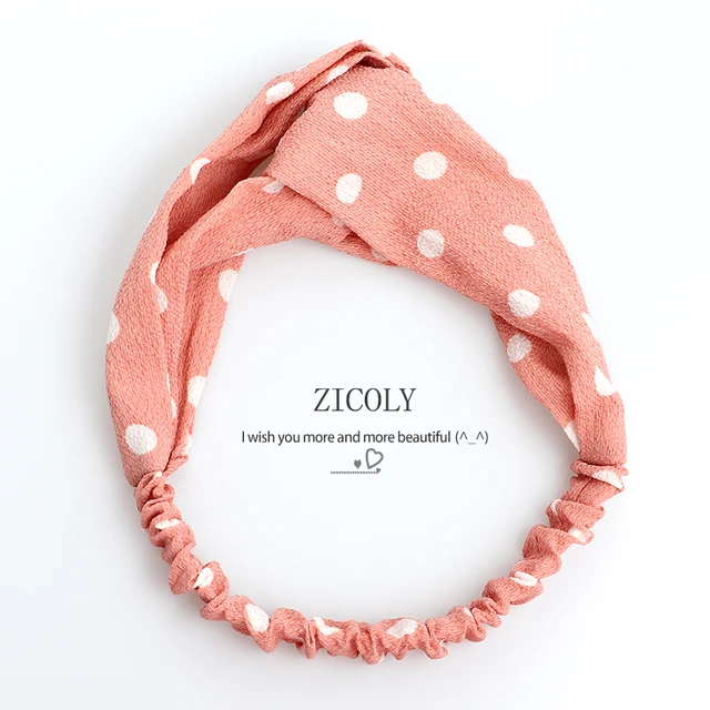New Women Fashion Hair bands Cross Knot Elastic Hair Band Korean face wash hair band girl small fresh HairBands Hair Accessories style-10