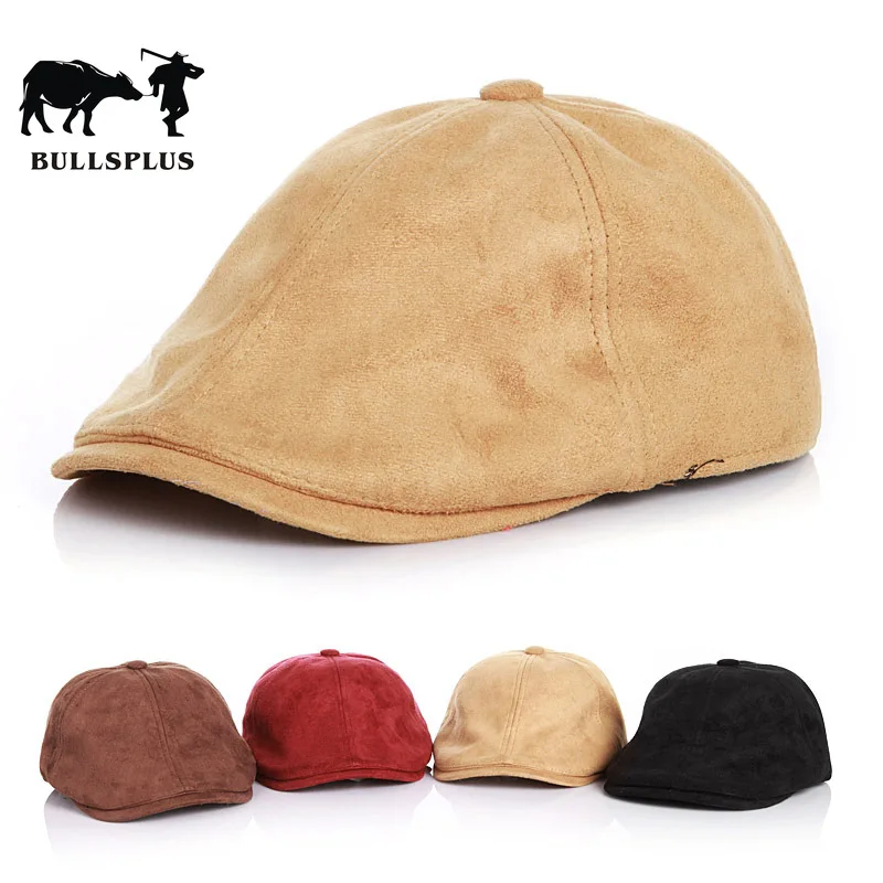 Весна и осень детская шапка классический имитация оленьей шкуры Детская шляпа "Бейли" с уточкой для язык Кепка в британском стиле