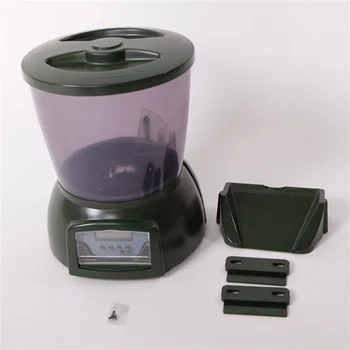 

PFF-01 4.25L Household LCD Display Automatic Fish Feeder with Clock Display Accessory Olive Green