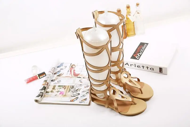

2020 Fashion Women Shoes Sandals Summer Flat Casual Shoes Zipper Gladiator Luxury Shoes wedges Designers Zapatos De Mujer E229