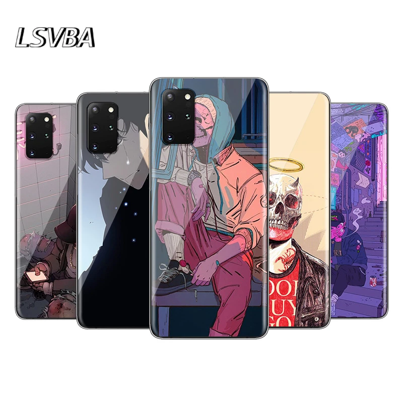 Cool Anime Boy Sad Art For Samsung Galaxy S20 Plus A01 A11 A21 A21s A31 A41 A51 A71 A81 A91 Ultra 5g Phone Case Phone Case Covers Aliexpress