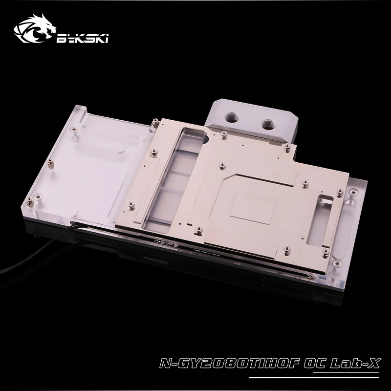 Bykski водного блока использовать для GALAX GEFORCE RTX 2080TI HOF OC Lab/полное покрытие медный радиаторный блок/RGB светильник поддержка AURA SYNC