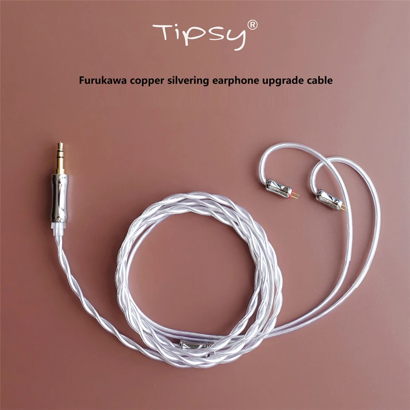 Tipsy Tc 2f Furukawa Copper Silvering Earphone Upgrade Cable 3 5mm 2 5mm 4 4 Mm 2pin 0 78mm Plug Earphone Accessories Aliexpress