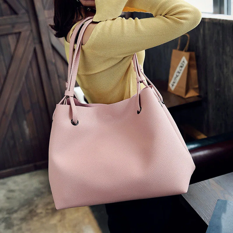 Women Lady Composite Shoulder Bag Handbag Large Capacity