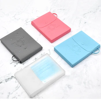 

5 Colors Portable Disposable Face Masks Container Disposable Mask Storage Box Organizer Pollution-Free Mask Box