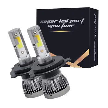 

New COB H4 9003 HB2 120W 26000LM LED Car Headlight Kit Turbo Light Bulbs Hi/Lo Beam Double 6000K White + 3000K Yellow Light
