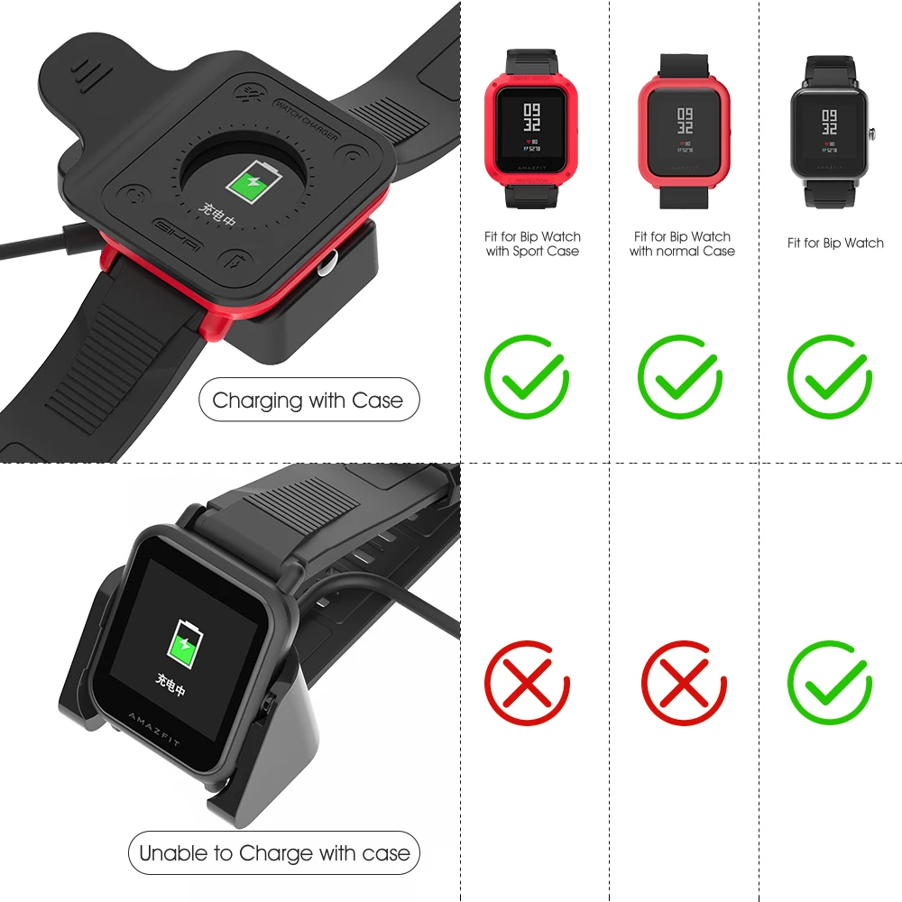 Зарядное устройство для часов с зажимом Amazfit bip lite A1608 магнитная зарядная док
