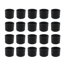 

Rubber Chair Leg Caps,Furnigear Chair Leg Tips Caps Non-Slip Rubber Leg Tips,Chair Leg Floor Protectors Round Black 20pcs