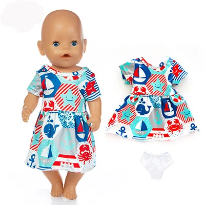 Модное платье для 17 дюймов Reborn Baby Doll 43 см для ухода за ребенком для мам Одежда - Цвет: 05