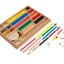 Геометрические палочки Материал Монтессори математические игрушки Ранние развивающие игрушки сделай сам для детей 6~ 12 лет Материал s для начальной