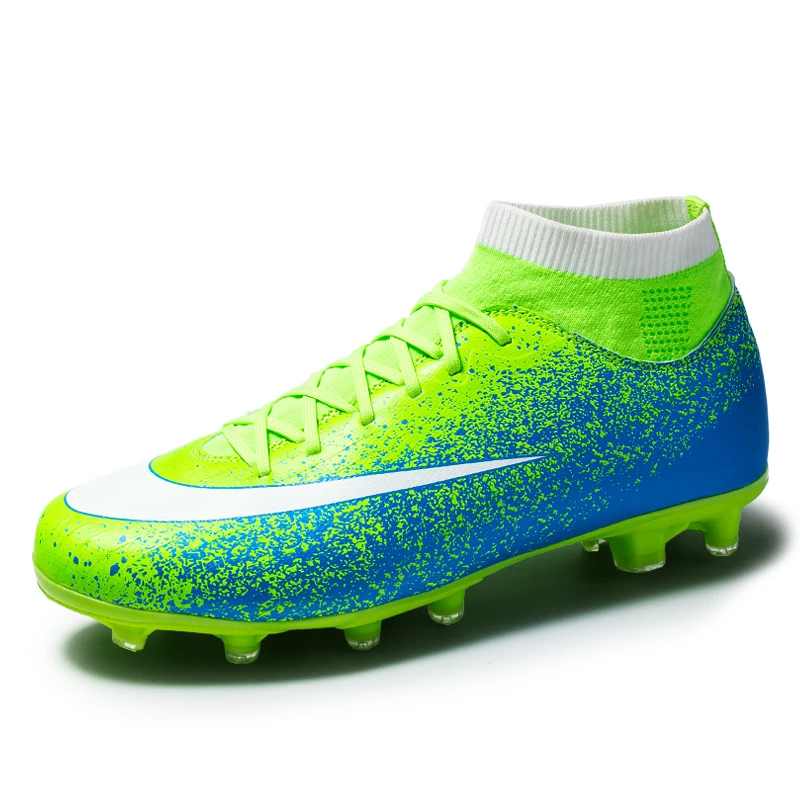 Новейшие мужские футбольные бутсы Superfly 13 Academy футбольные бутсы CR7 neymar футбольные бутсы тренировочный носок ботильоны Кроссовки для мужчин - Цвет: Зеленый