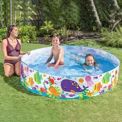 Жесткий Пластиковый переносной бассейн детский бассейн надувной складной бассейн домашние аксессуары для плавания Семейные пляжные