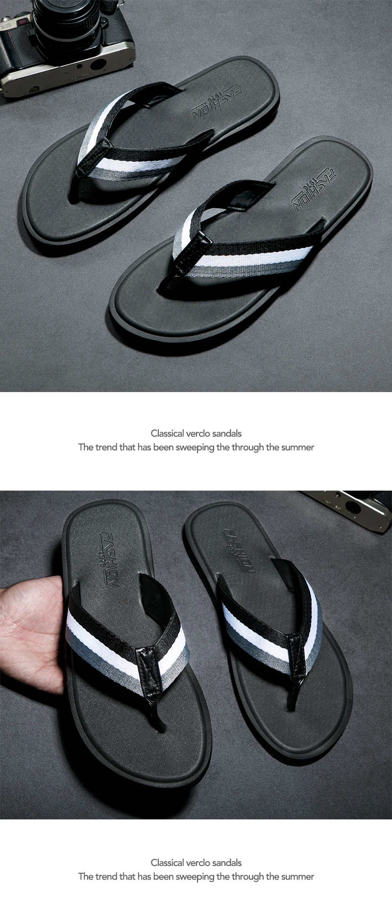 Lluumiu Summer Slippers Men Travel 