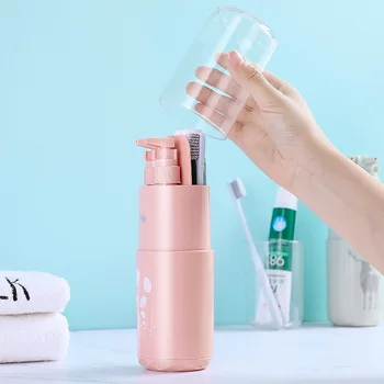 

Travel Portable Shampoo Split Charging Bottle Comb Toothbrush Toothpaste Towel 8 Paper Set Toilets Suit Can Close Aircraft