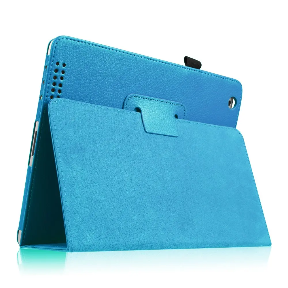 For iPad 2 3 4 Case with Apple Pencil Holder Cover,Premium Leather Folio Stand Cover Case for iPad 2 3 4 A1395 A1460 A1416 A1430