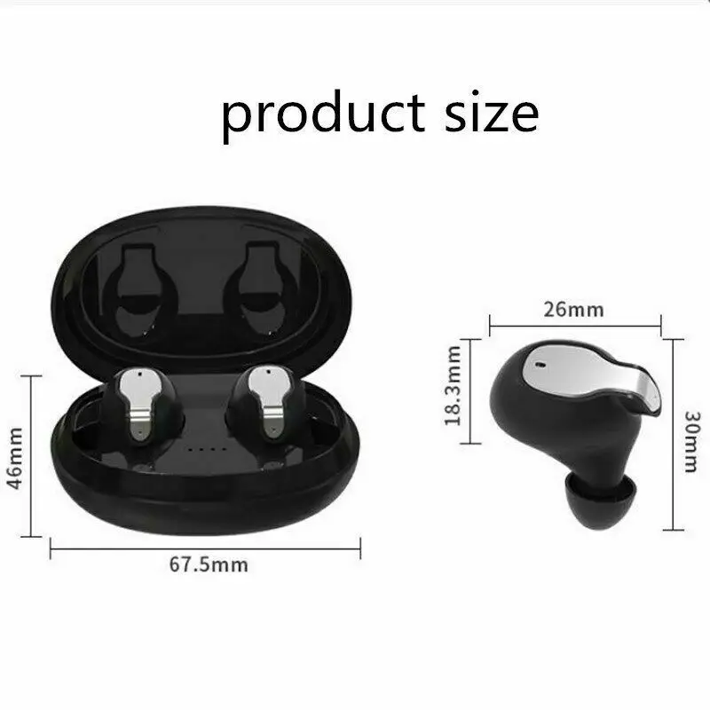 TWS Bluetooth 5 0 Headset Twins Wireless Headphone Stereo Earphones Mini Earbuds Mic Charging Box Sport Headset For Smart Phone