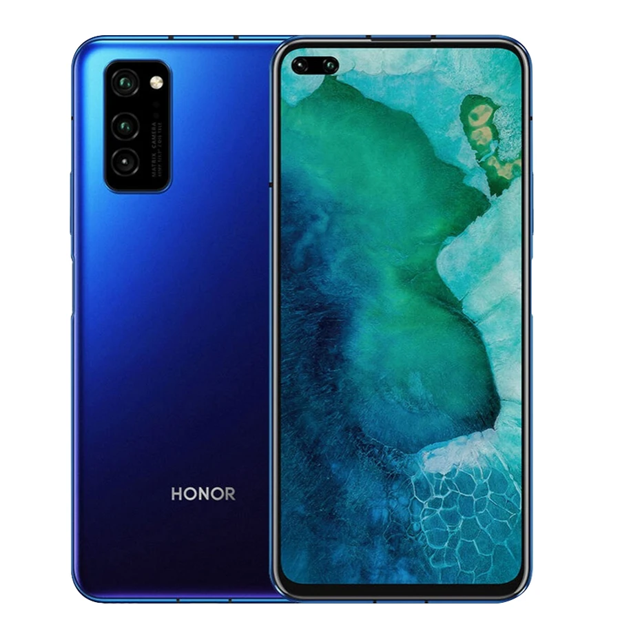 Фирменная Новинка honor V30 5G, мобильный телефон с функцией 6,5" 6/8 GB Оперативная память 128 Гб Встроенная память Kirin 990 Android 10 OctaCore 40 Вт SuperCharge NFC с двумя sim-картами - Цвет: 8GB 128GB Blue